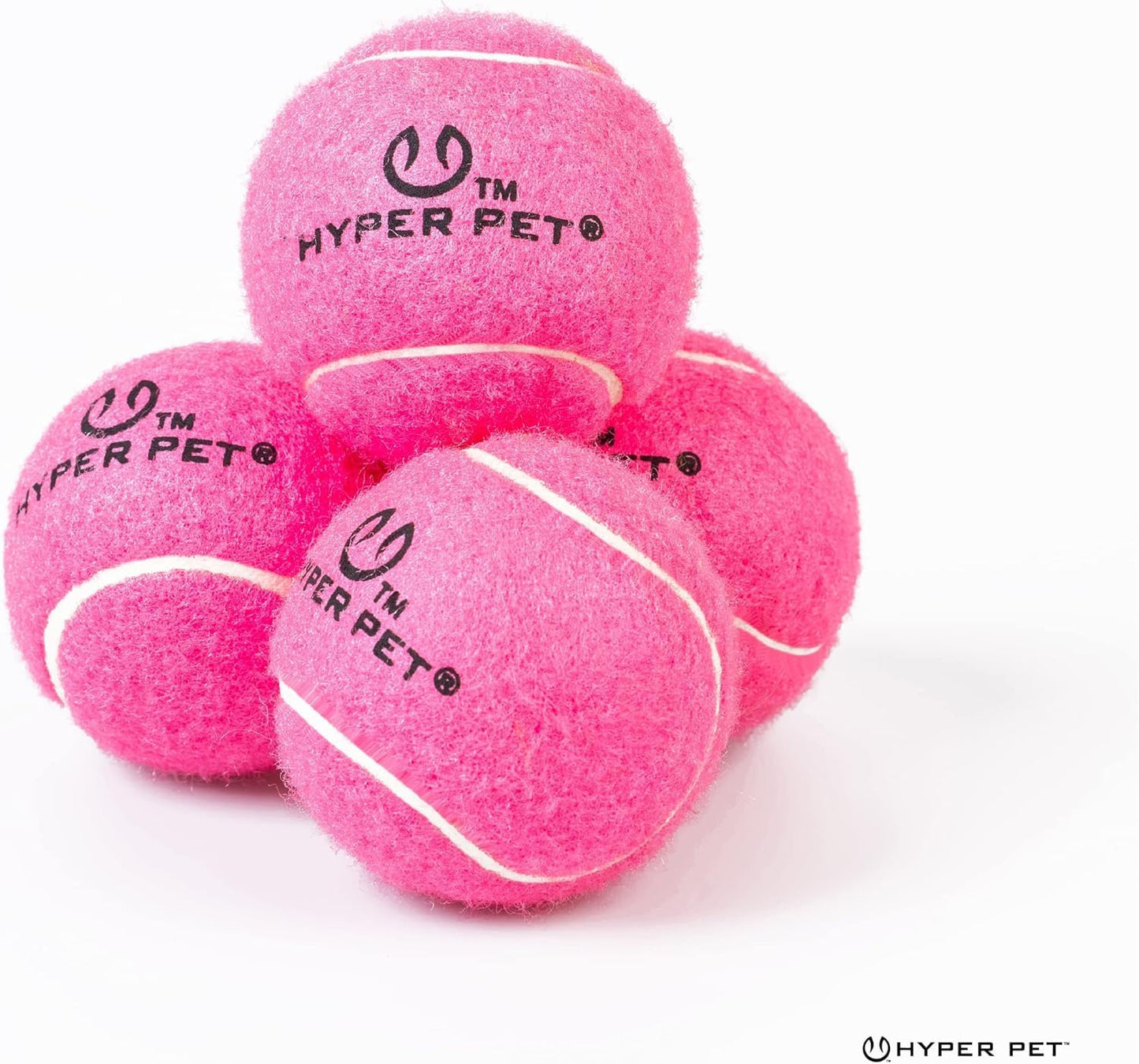 MINI Tennis Balls for Dogs (Safe Dog Ball Tennis Balls for Exercise & Training) Interactive Toys Work with K9 Kannon MINI Dog Ball Launcher - 4 Pack Pink