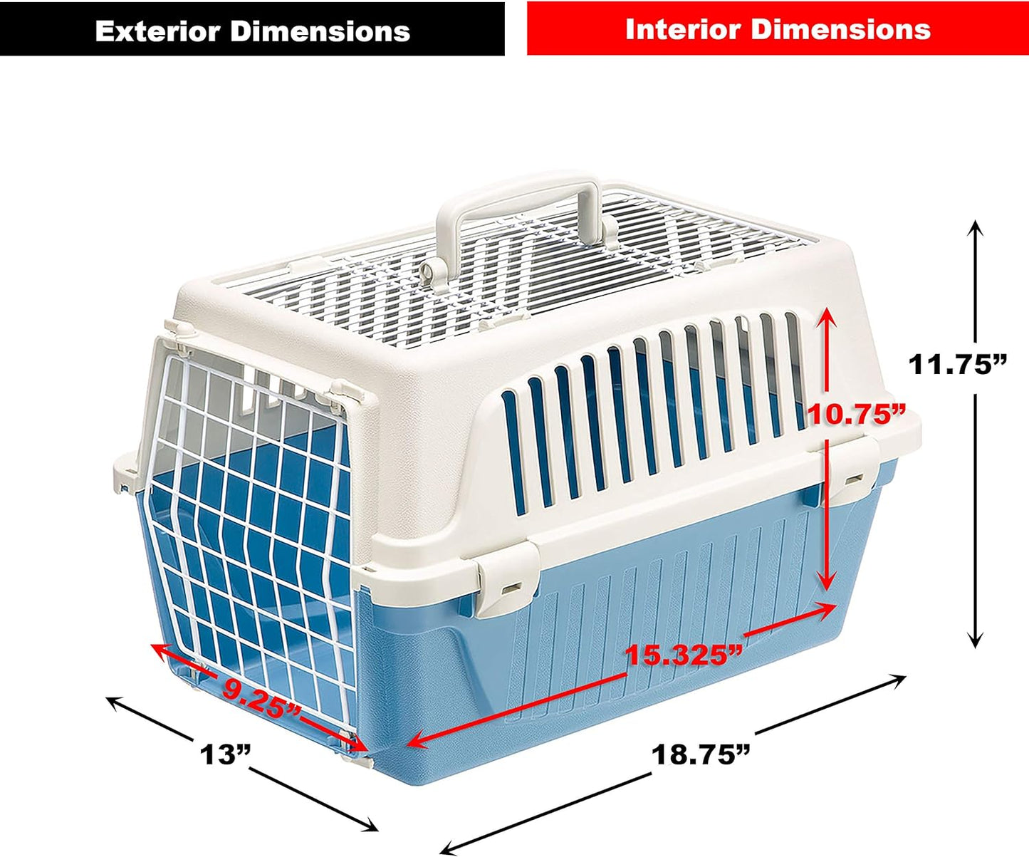 Atlas Pet Carrier - Versatile Small Dog & Cat Carrier with Top & Front Access
