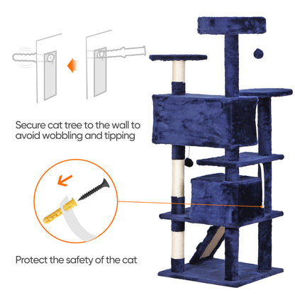 Elevate Your Cat's Playtime: Stylish Cat Tree Condo Tower for Small to Medium Cats - Available in Various Sizes!