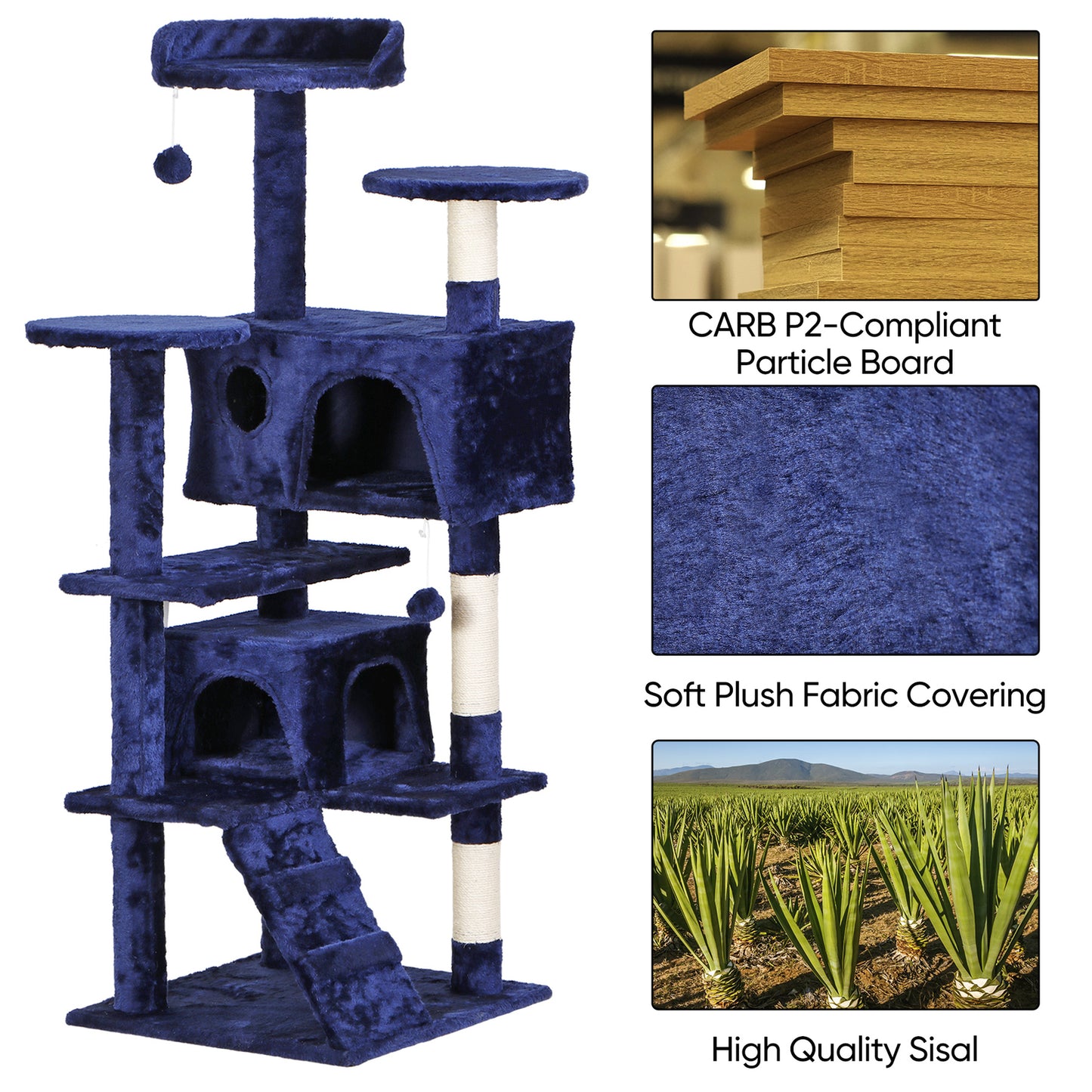 Elevate Your Cat's Playtime: Stylish Cat Tree Condo Tower for Small to Medium Cats - Available in Various Sizes!