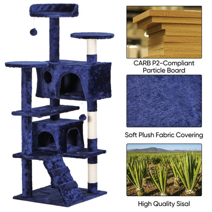 Elevate Your Cat's Playtime: Stylish Cat Tree Condo Tower for Small to Medium Cats - Available in Various Sizes!