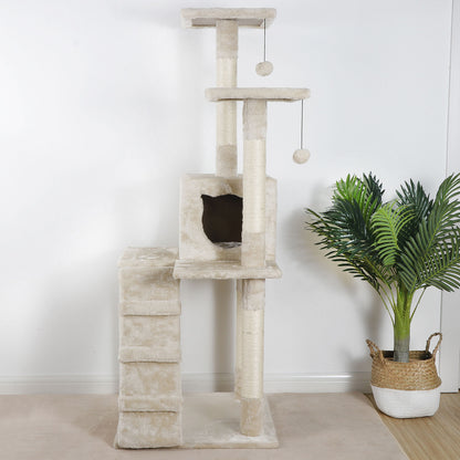 Elevate Your Cat's Playtime: Stylish Cat Tree Condo Tower for Small to Medium Cats - Available in Various Sizes!