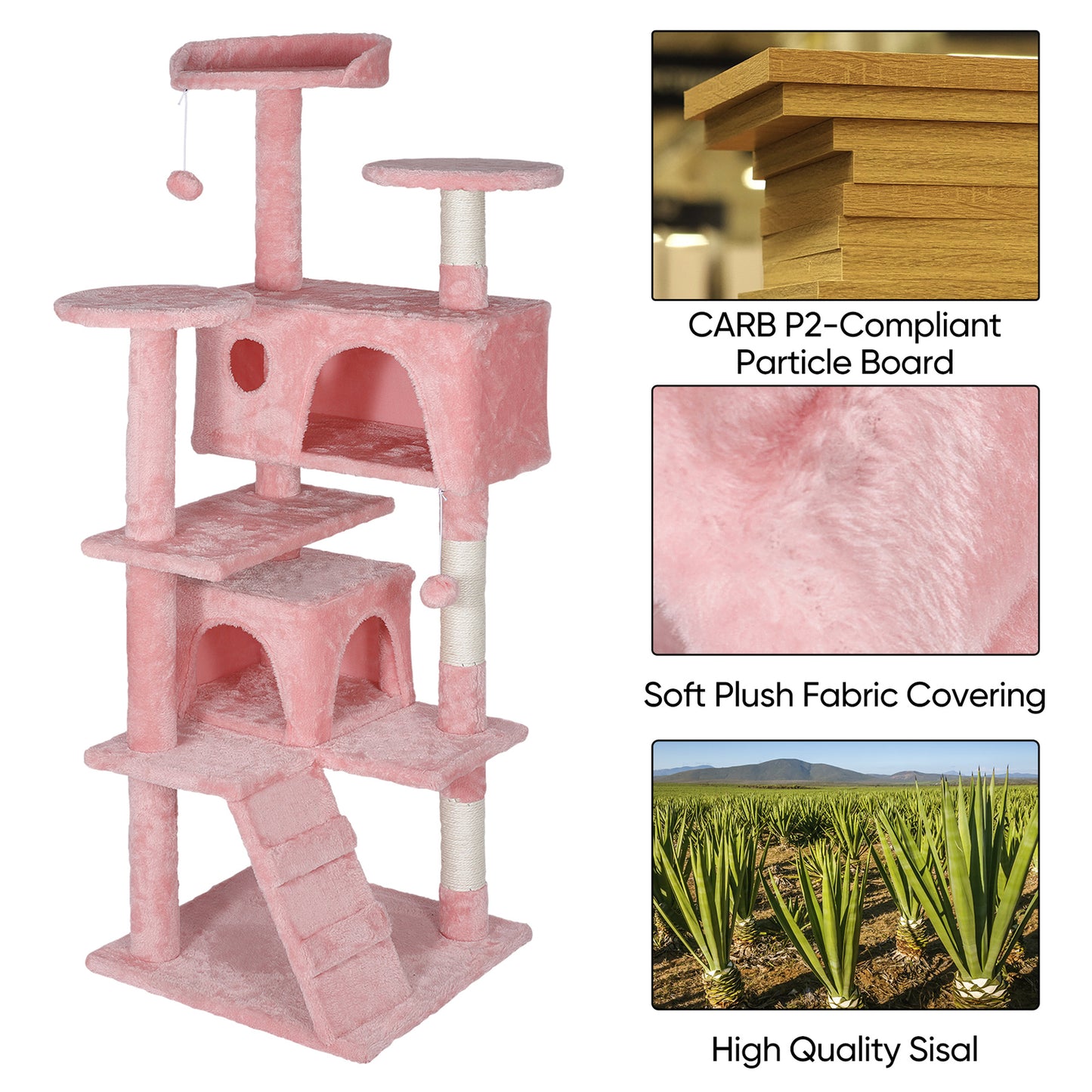 Elevate Your Cat's Playtime: Stylish Cat Tree Condo Tower for Small to Medium Cats - Available in Various Sizes!