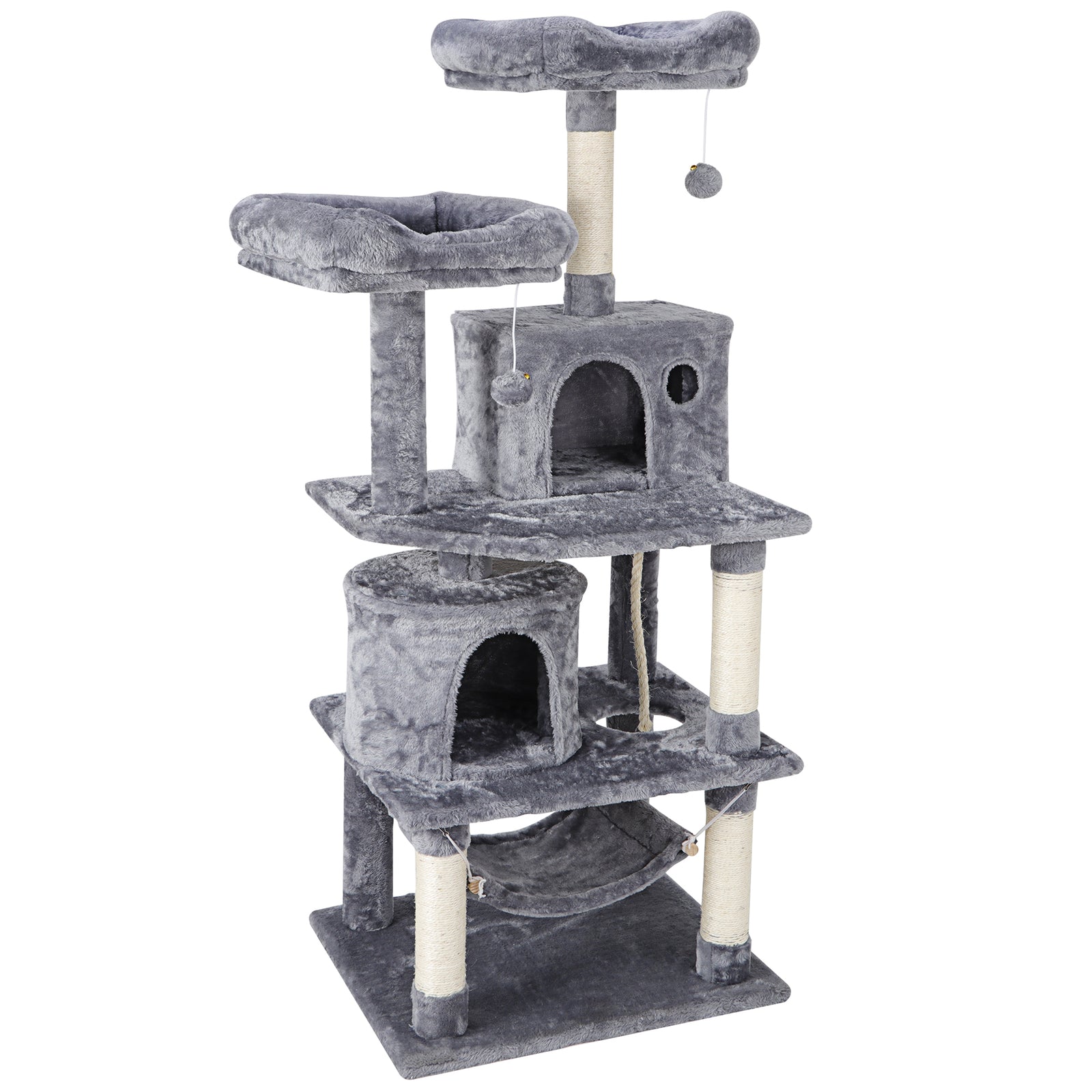Elevate Your Cat's Playtime: Stylish Cat Tree Condo Tower for Small to Medium Cats - Available in Various Sizes!