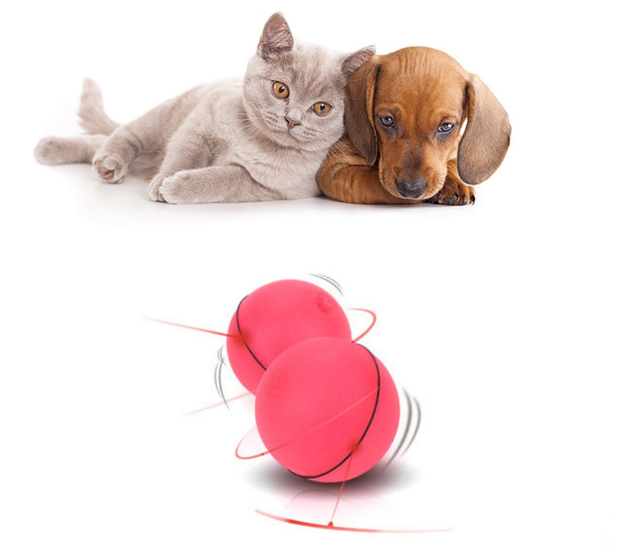 Interactive LED Laser Rolling Cat Toy Ball - Fun for Your Feline Friend!