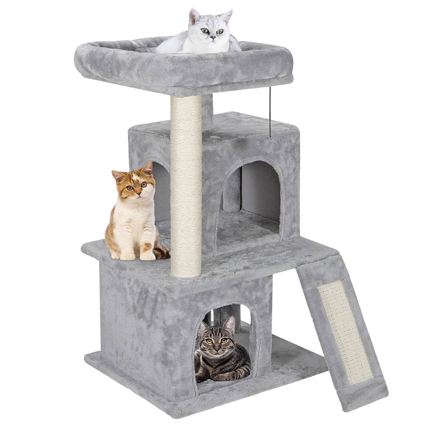 Elevate Your Cat's Playtime: Stylish Cat Tree Condo Tower for Small to Medium Cats - Available in Various Sizes!