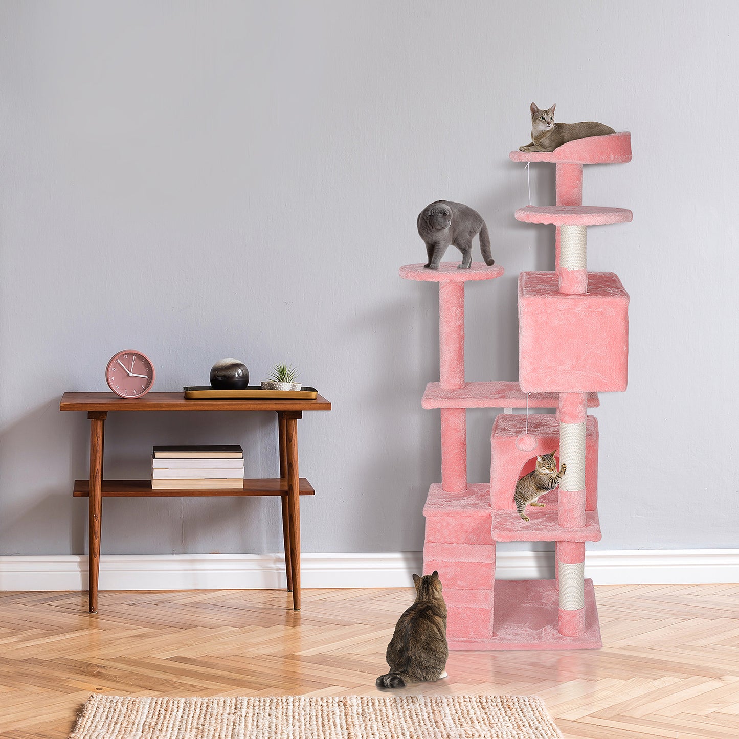 Elevate Your Cat's Playtime: Stylish Cat Tree Condo Tower for Small to Medium Cats - Available in Various Sizes!