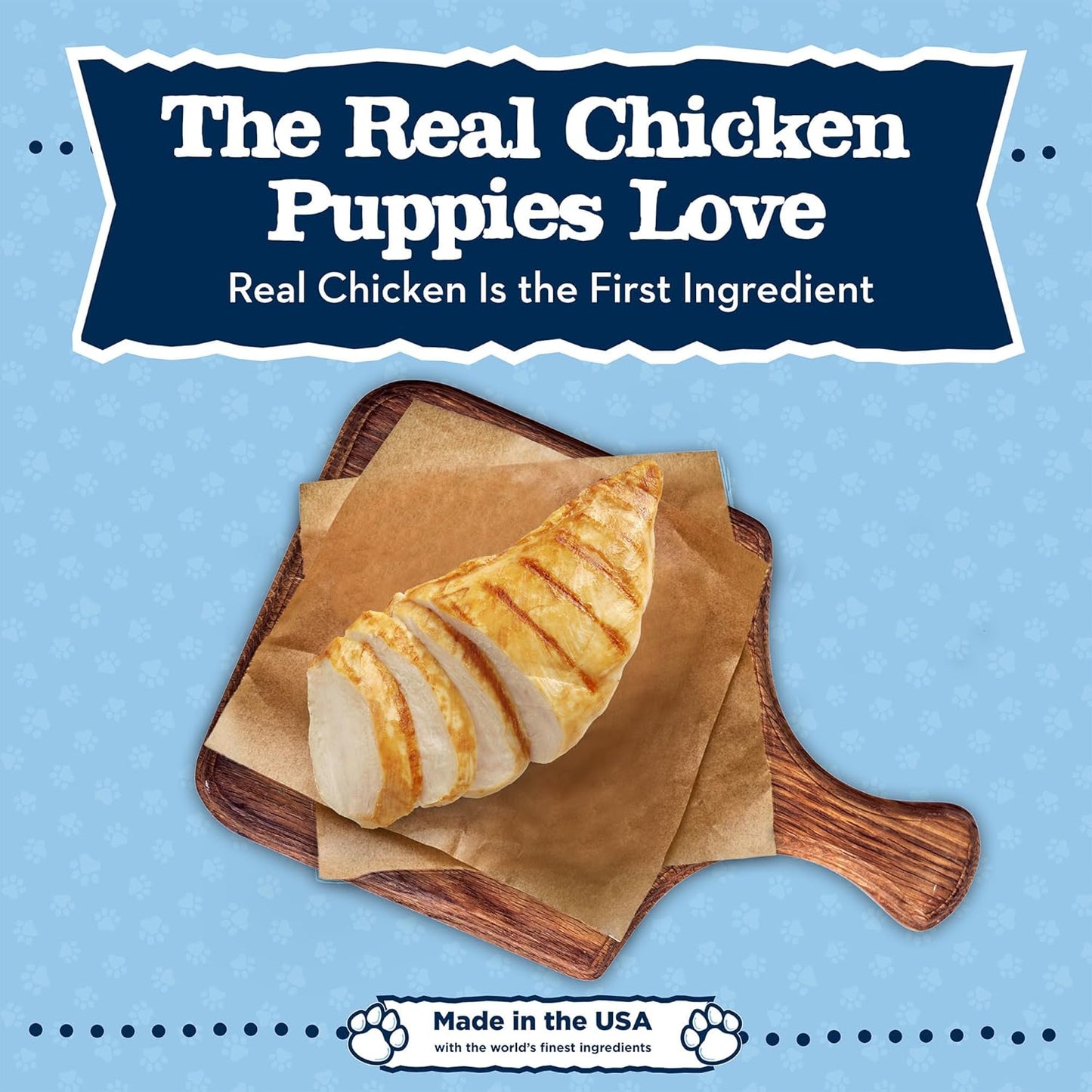 Baby Blue Training Treats Natural Puppy Soft Dog Treats, Savory Chicken 4-Oz Bag (Pack of 6)