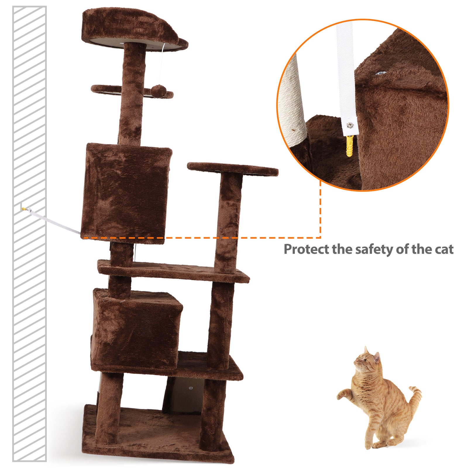 Elevate Your Cat's Playtime: Stylish Cat Tree Condo Tower for Small to Medium Cats - Available in Various Sizes!