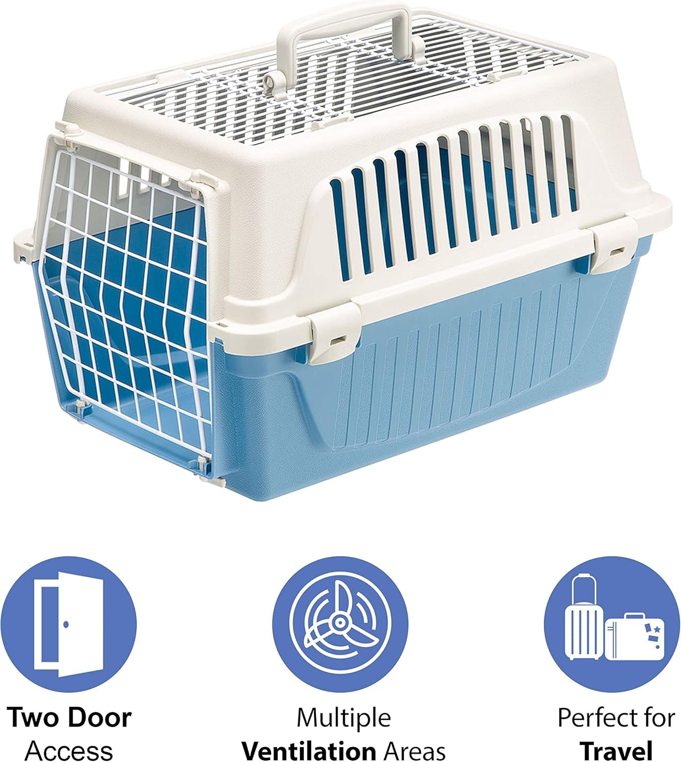 Atlas Pet Carrier - Versatile Small Dog & Cat Carrier with Top & Front Access
