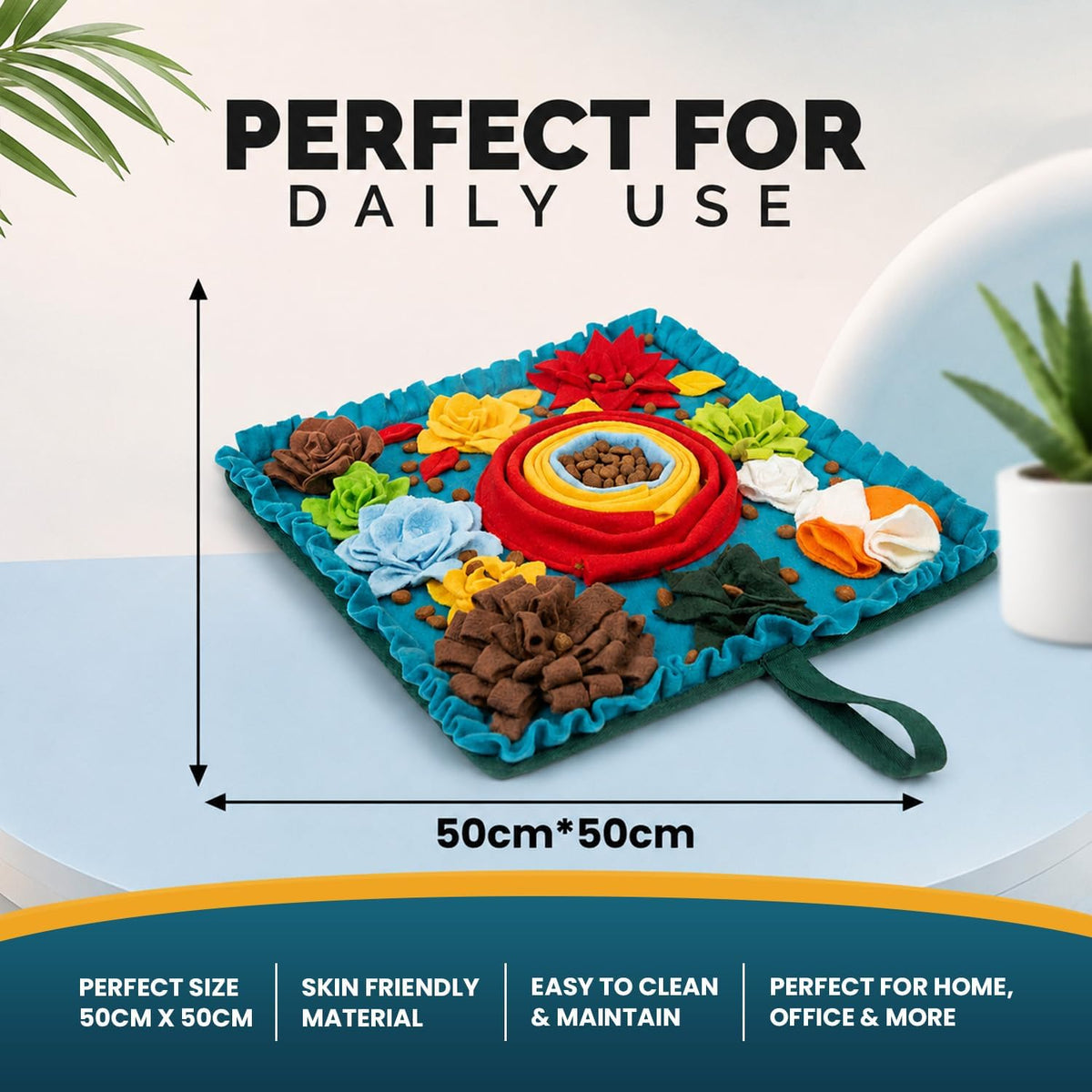 Dog Snuffle Feeding Mat, Adjustable Nose Work Activity Toy