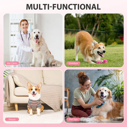 18 Inch Small Dog Crate, Metal Wire Folding Dog Kennel Cage with Leak-Proof Pan, Portable Puppy Crate Cage for Small Dogs, Pink