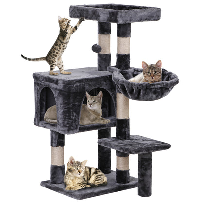 Elevate Your Cat's Playtime: Stylish Cat Tree Condo Tower for Small to Medium Cats - Available in Various Sizes!