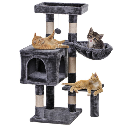 Elevate Your Cat's Playtime: Stylish Cat Tree Condo Tower for Small to Medium Cats - Available in Various Sizes!