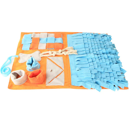 Furryforest Washable Snuffle Smelling Mats for Pet Dogs Anti-Slip Nose Training Blanket Sniffing Pads Dog Puzzle Toys
