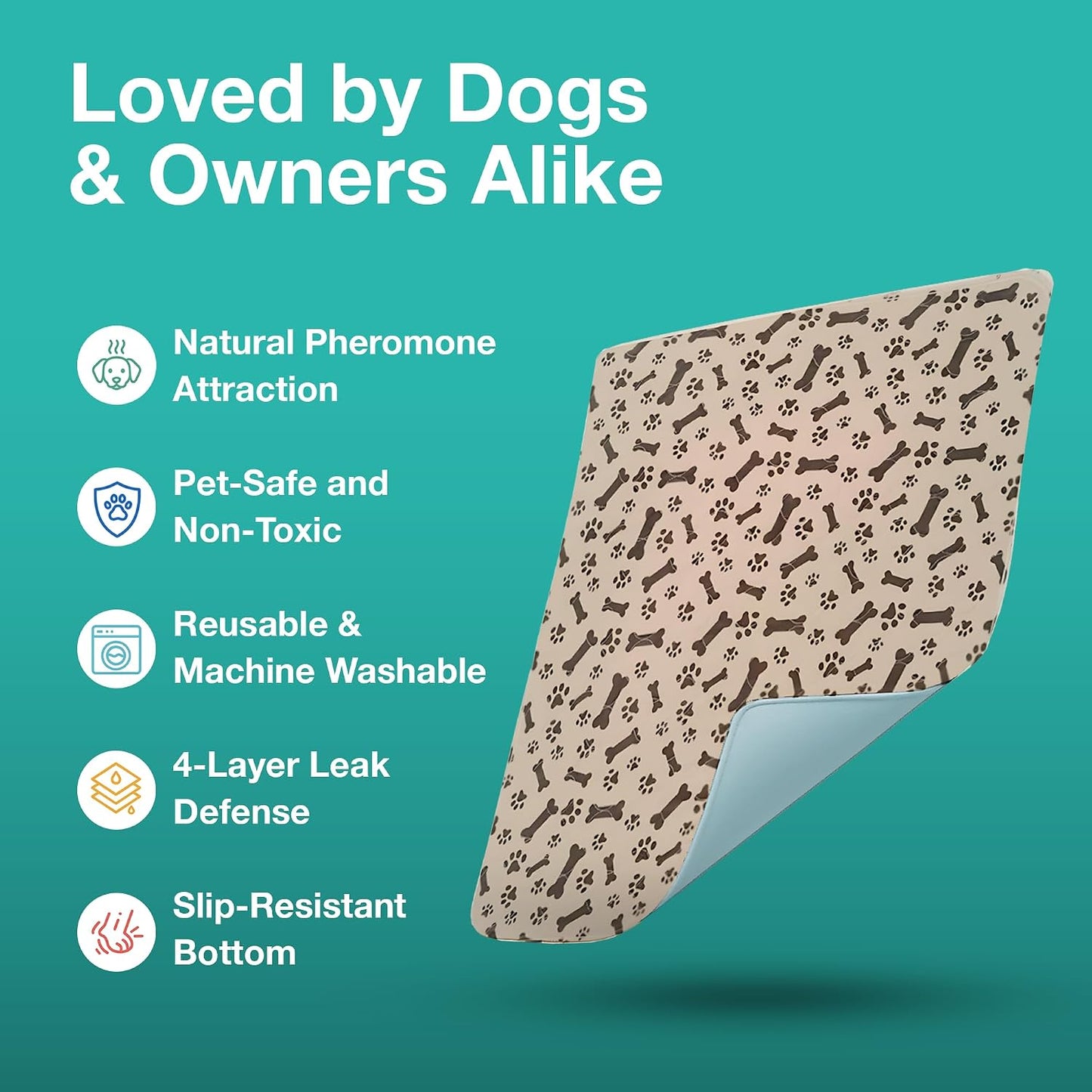 Furthrive Washable Pee Pads for Dogs with Pheromone Attraction, Reusable