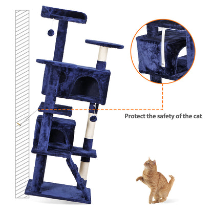 Elevate Your Cat's Playtime: Stylish Cat Tree Condo Tower for Small to Medium Cats - Available in Various Sizes!