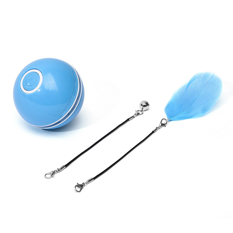 Interactive LED Laser Rolling Cat Toy Ball - Fun for Your Feline Friend!