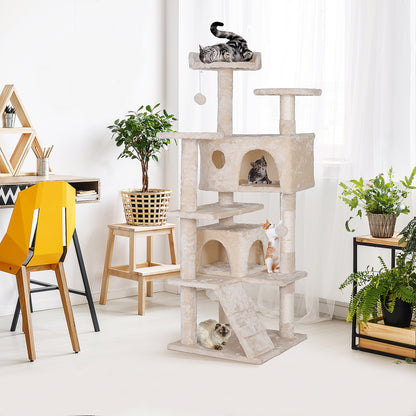 Elevate Your Cat's Playtime: Stylish Cat Tree Condo Tower for Small to Medium Cats - Available in Various Sizes!
