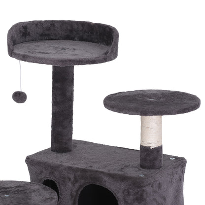 Elevate Your Cat's Playtime: Stylish Cat Tree Condo Tower for Small to Medium Cats - Available in Various Sizes!
