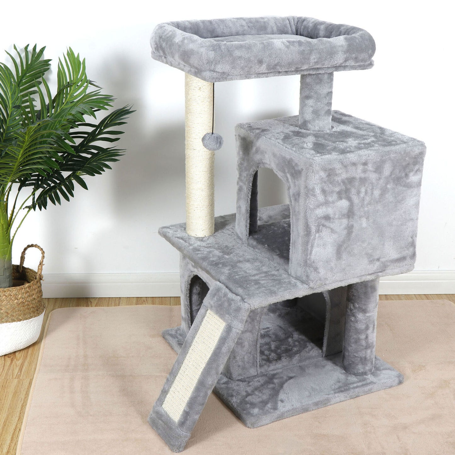 Elevate Your Cat's Playtime: Stylish Cat Tree Condo Tower for Small to Medium Cats - Available in Various Sizes!