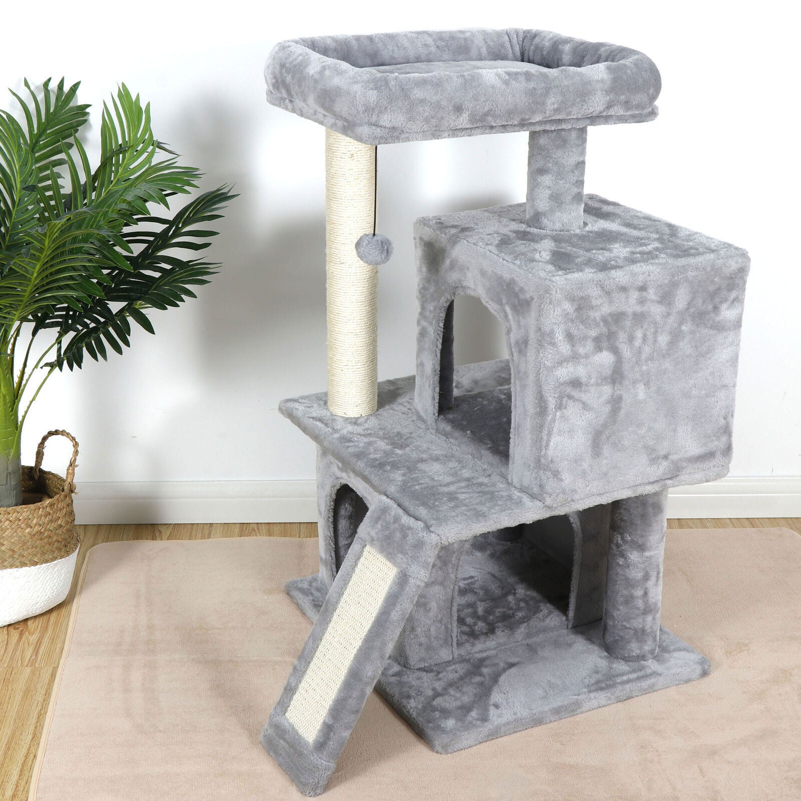 Elevate Your Cat's Playtime: Stylish Cat Tree Condo Tower for Small to Medium Cats - Available in Various Sizes!