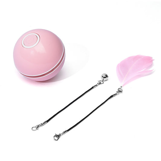 Interactive LED Laser Rolling Cat Toy Ball - Fun for Your Feline Friend!