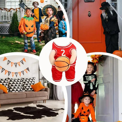 Adorable Basketball Player Pet Costume - Dog Outfit with Basketball for Halloween & Sports Cosplay!