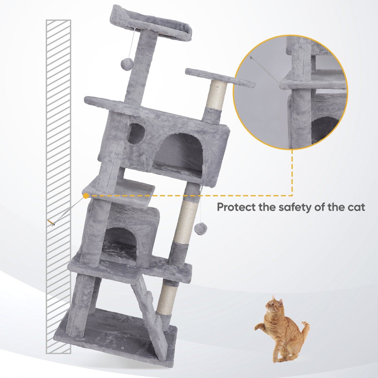 Elevate Your Cat's Playtime: Stylish Cat Tree Condo Tower for Small to Medium Cats - Available in Various Sizes!