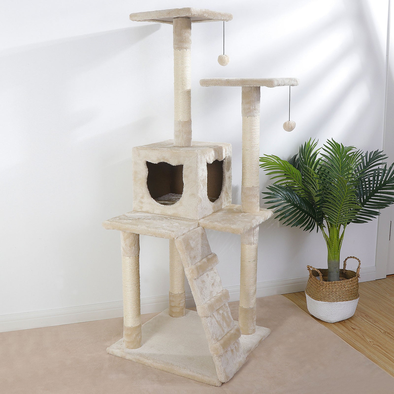 Elevate Your Cat's Playtime: Stylish Cat Tree Condo Tower for Small to Medium Cats - Available in Various Sizes!