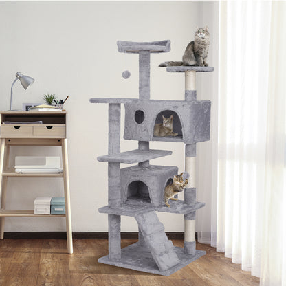 Elevate Your Cat's Playtime: Stylish Cat Tree Condo Tower for Small to Medium Cats - Available in Various Sizes!