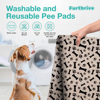 Furthrive Washable Pee Pads for Dogs with Pheromone Attraction, Reusable