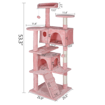 Elevate Your Cat's Playtime: Stylish Cat Tree Condo Tower for Small to Medium Cats - Available in Various Sizes!