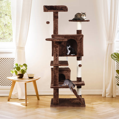 Elevate Your Cat's Playtime: Stylish Cat Tree Condo Tower for Small to Medium Cats - Available in Various Sizes!