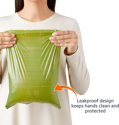 Premium Leak Proof Dog Poop Bags with Dispenser and Leash Clip, Unscented, 13" X 9", 810 Count (54 Rolls of 15)
