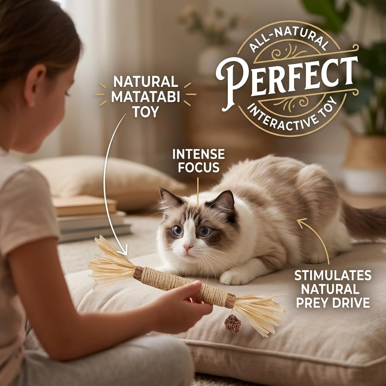 Ultimate 10-Pack Cat Toy Set: Natural Silvervine Chew Sticks & Catnip Mats for Dental Health & Interactive Fun
