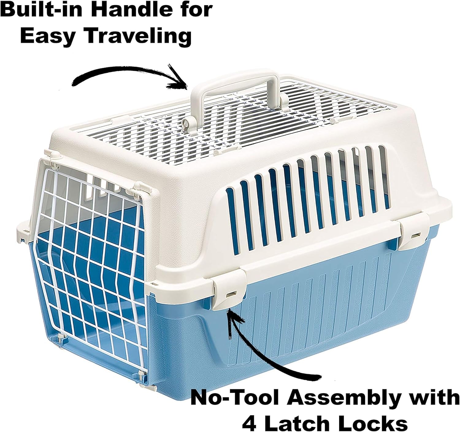 Atlas Pet Carrier - Versatile Small Dog & Cat Carrier with Top & Front Access