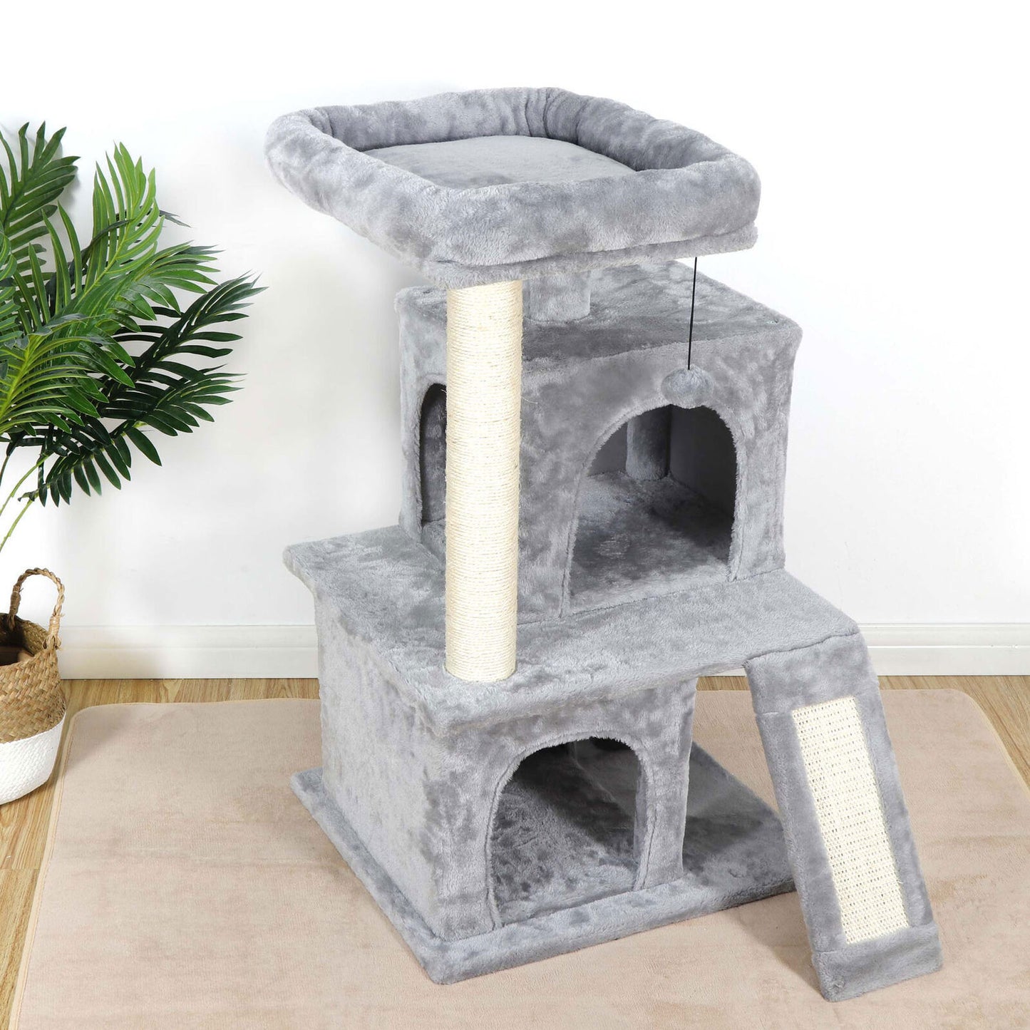 Elevate Your Cat's Playtime: Stylish Cat Tree Condo Tower for Small to Medium Cats - Available in Various Sizes!