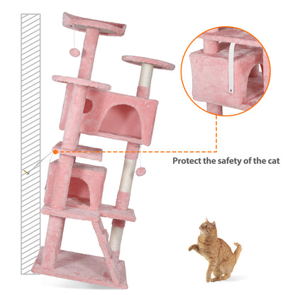 Elevate Your Cat's Playtime: Stylish Cat Tree Condo Tower for Small to Medium Cats - Available in Various Sizes!