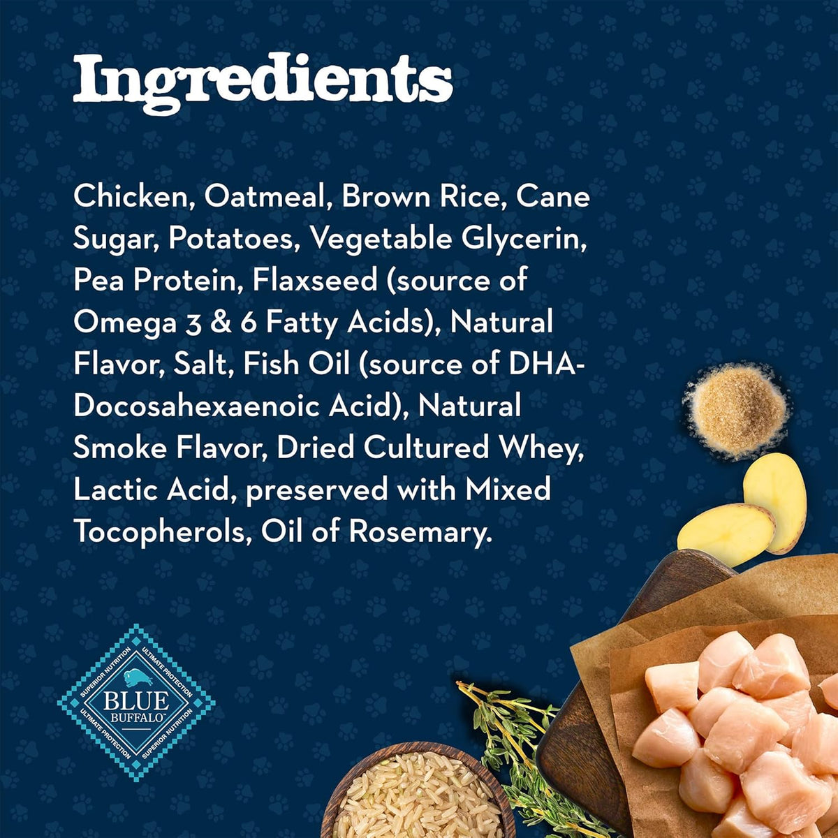 Baby Blue Training Treats Natural Puppy Soft Dog Treats, Savory Chicken 4-Oz Bag (Pack of 6)