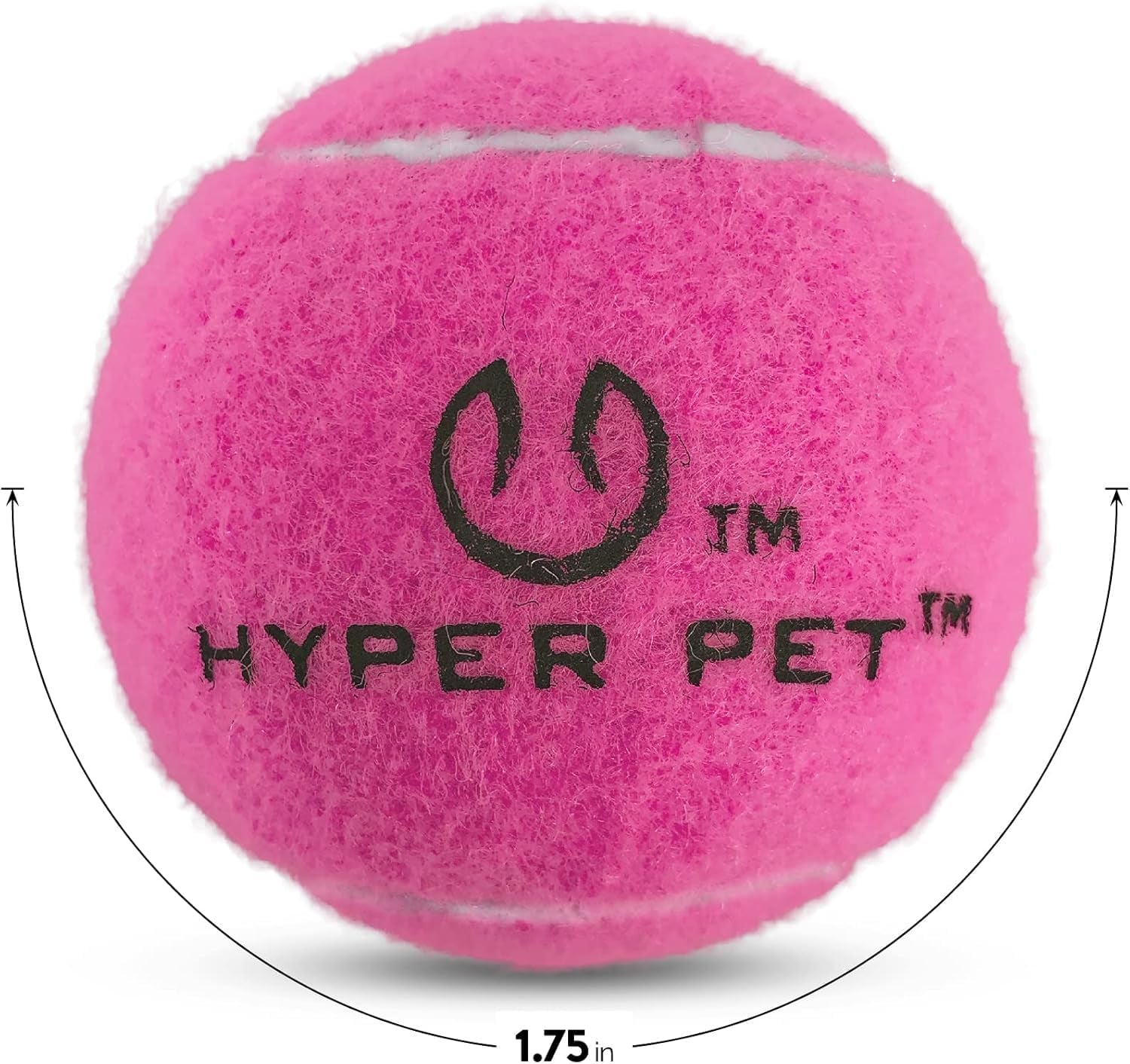 MINI Tennis Balls for Dogs (Safe Dog Ball Tennis Balls for Exercise & Training) Interactive Toys Work with  K9 Kannon MINI Dog Ball Launcher - 4 Pack Pink