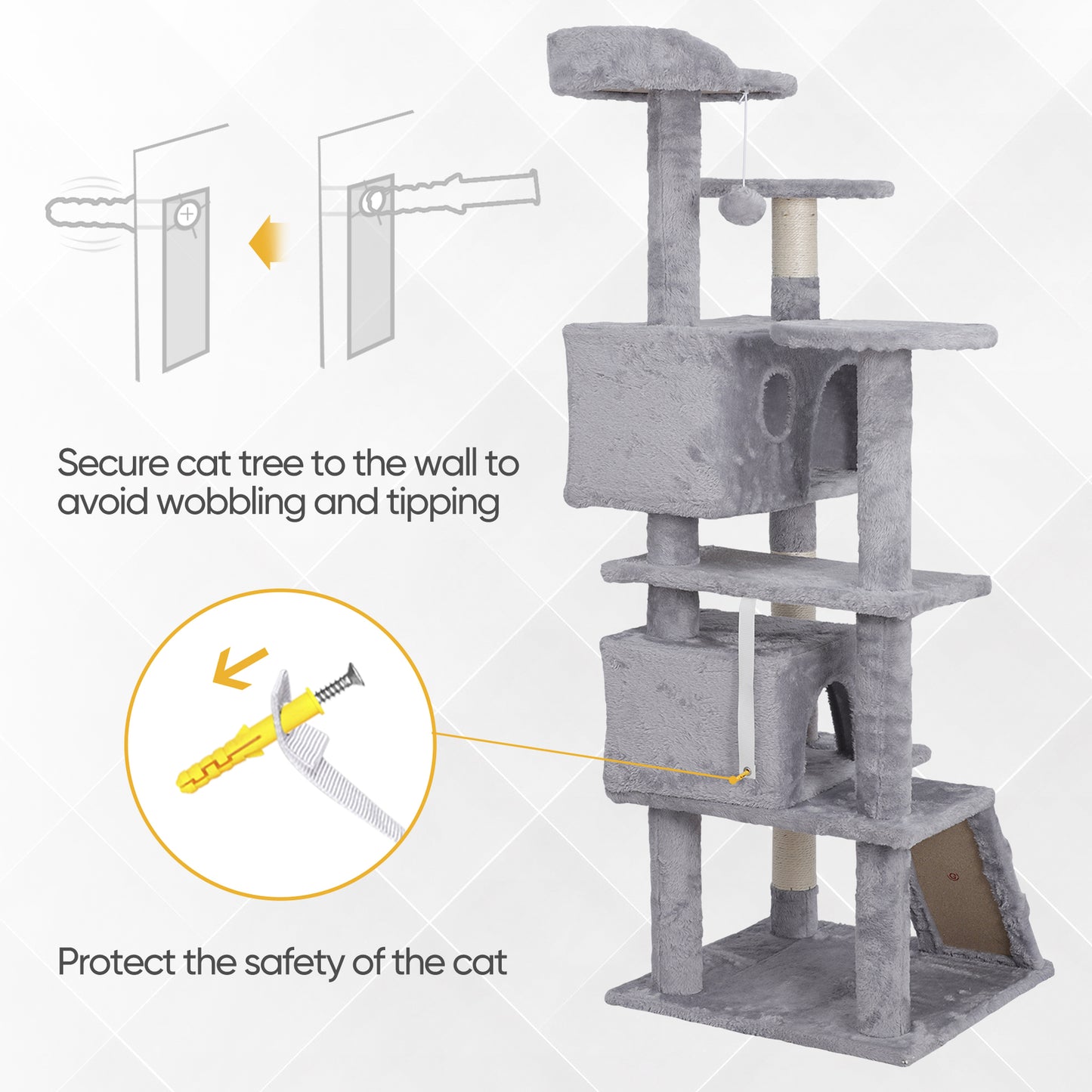 Elevate Your Cat's Playtime: Stylish Cat Tree Condo Tower for Small to Medium Cats - Available in Various Sizes!
