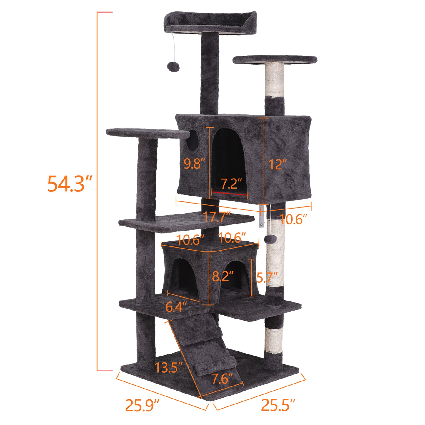 Elevate Your Cat's Playtime: Stylish Cat Tree Condo Tower for Small to Medium Cats - Available in Various Sizes!