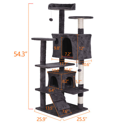Elevate Your Cat's Playtime: Stylish Cat Tree Condo Tower for Small to Medium Cats - Available in Various Sizes!
