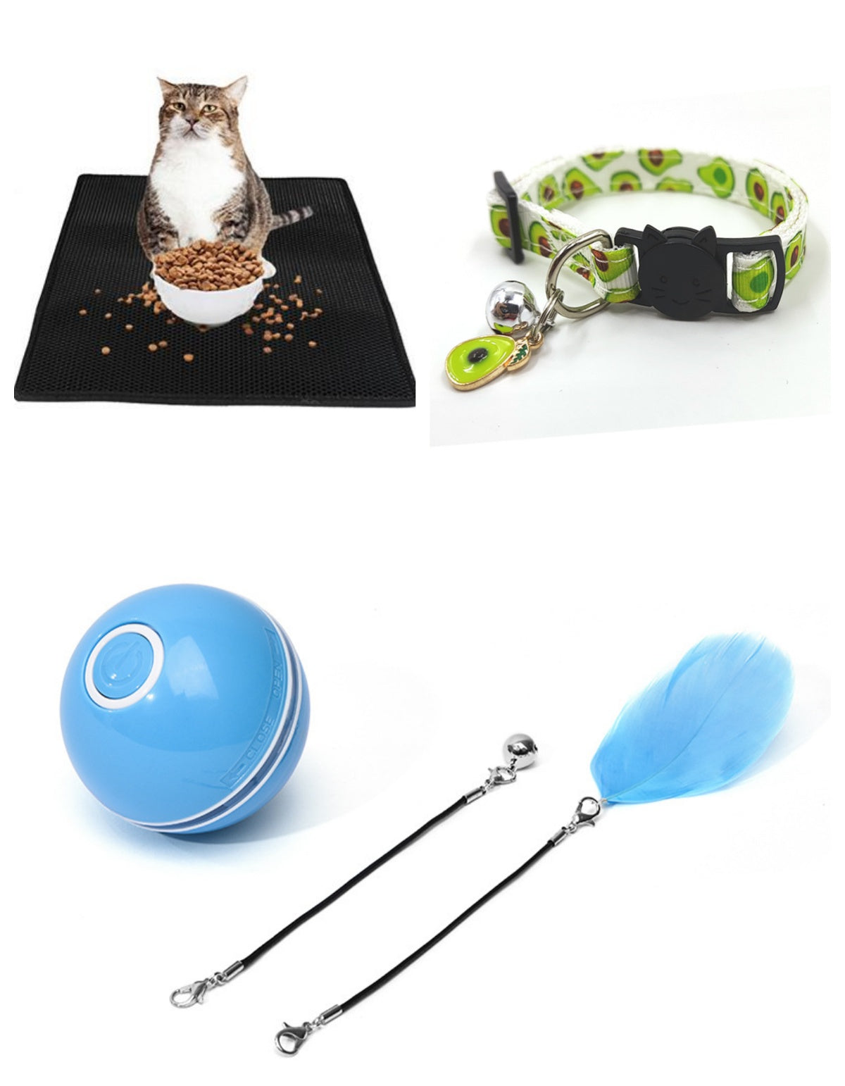 Interactive LED Laser Rolling Cat Toy Ball - Fun for Your Feline Friend!