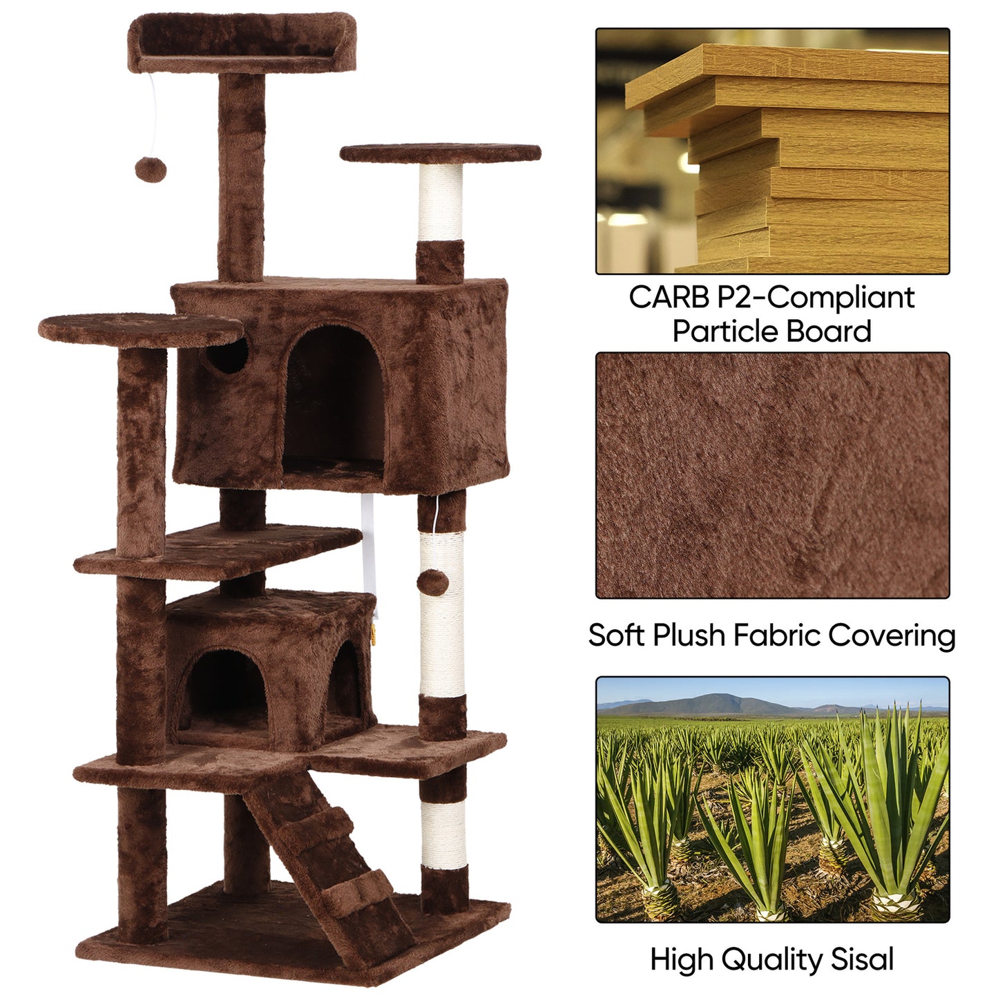 Elevate Your Cat's Playtime: Stylish Cat Tree Condo Tower for Small to Medium Cats - Available in Various Sizes!