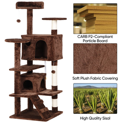 Elevate Your Cat's Playtime: Stylish Cat Tree Condo Tower for Small to Medium Cats - Available in Various Sizes!