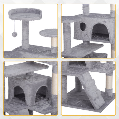 Elevate Your Cat's Playtime: Stylish Cat Tree Condo Tower for Small to Medium Cats - Available in Various Sizes!