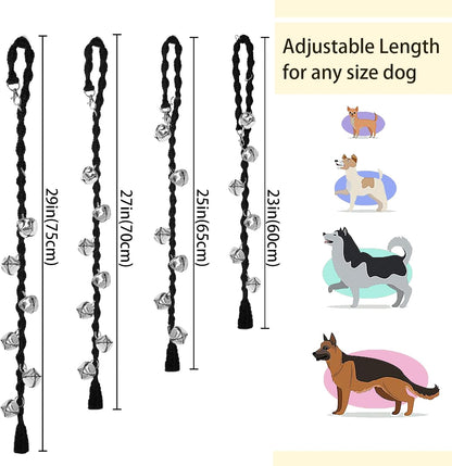 Dog Bells to Go Outside, Potty Training Bell, Handmade, Adjustable