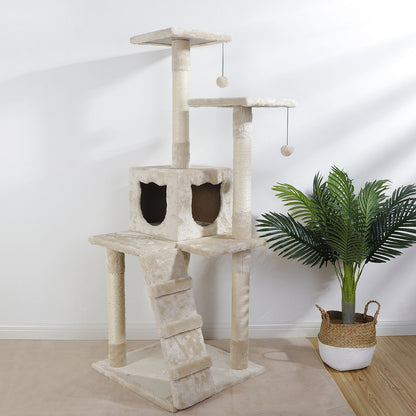 Elevate Your Cat's Playtime: Stylish Cat Tree Condo Tower for Small to Medium Cats - Available in Various Sizes!